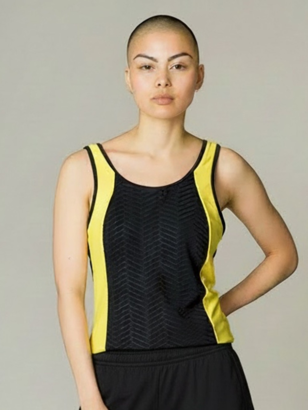 Rotita athletic tank top with herring bone pattern size small